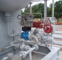 One of the compact Rotork CP range SIL2 actuated ball valve packages at the La Vertiente gas plant.