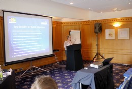 NOF Energys Joanne Leng, MBE, highlighting the Key
benefits to BVAA Members