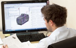 The Solidworks CadCam software allows the customer to view the proposed finished product electronically