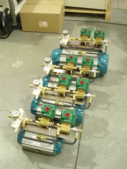 Manual drain filter regulators fitted to actuator assemblies