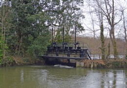 View of Canford Sluice, illustrating the remote location which typifies many of these installations