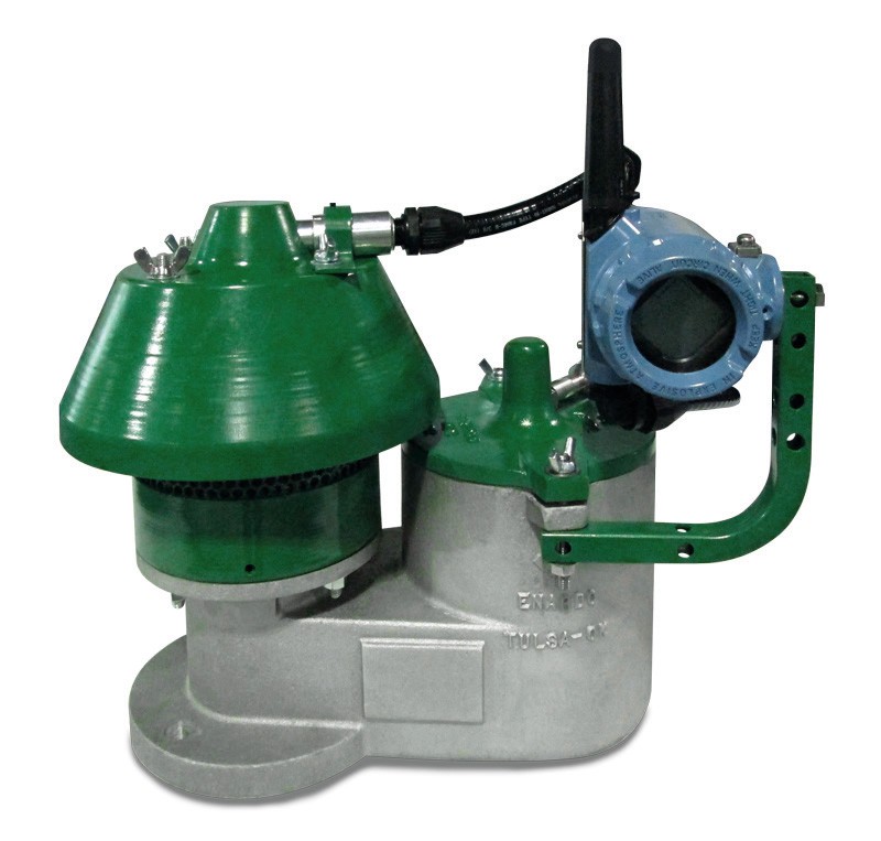 Enardo 850/950 series of wirelessly monitored pressure vacuum relief valves.