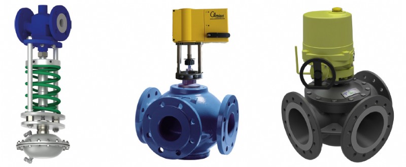 2 Differential Pressure Controls. 3 Way Linear Control Valve. 3 Way Rotary control Valve