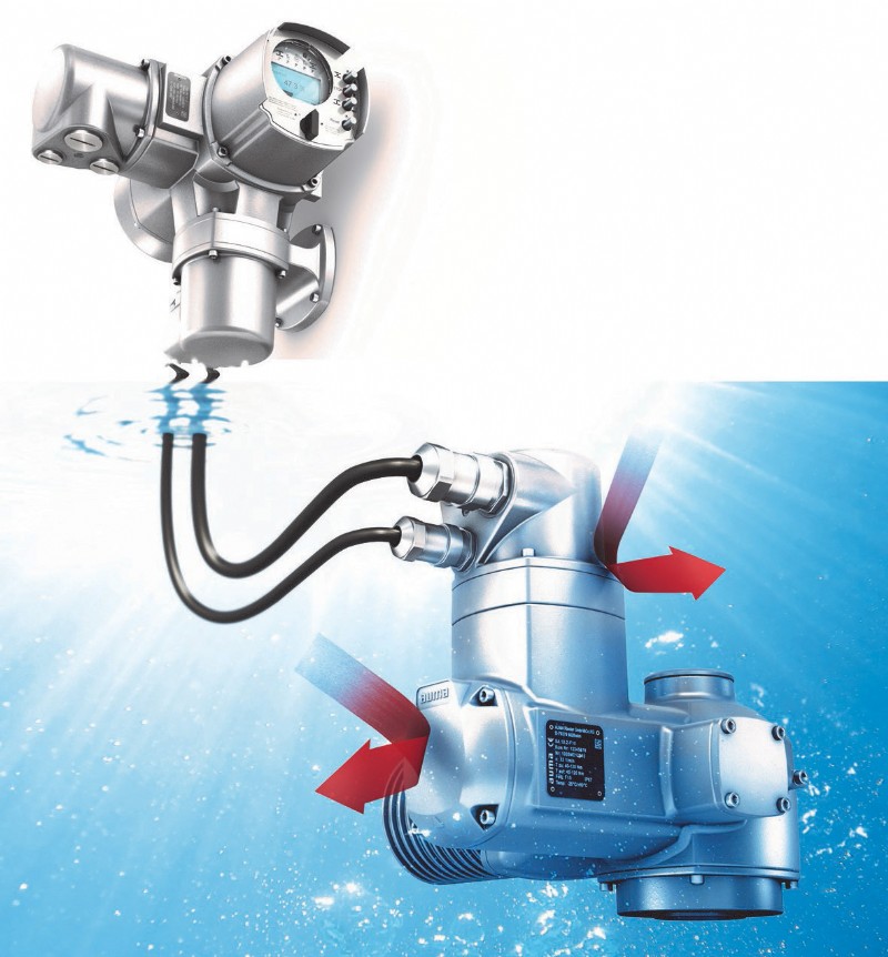 A new version of the AUMA SA multi-turn actuator is suitable for continuous underwater use.