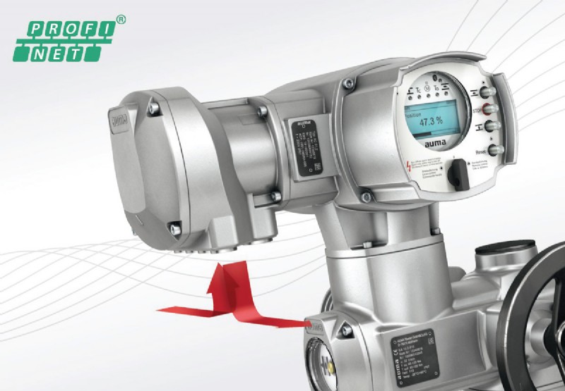 The new PROFINET interface allows AUMA actuators to be integrated into Industrial Ethernet environments.