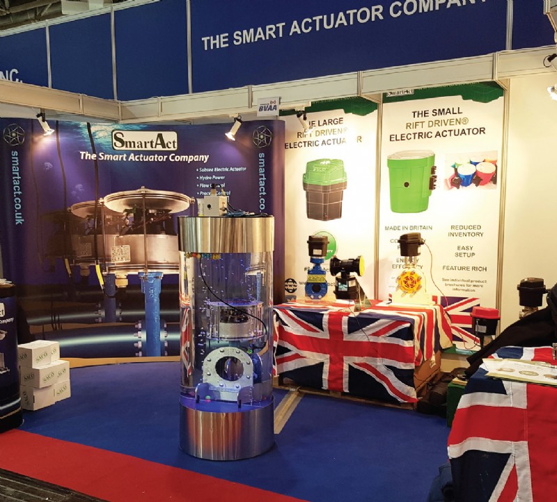 SmartAct SubSea Actuator photographed at Valve World 2016
