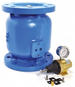 Interchangeable pilot regulator for axial pressure reducing valve.