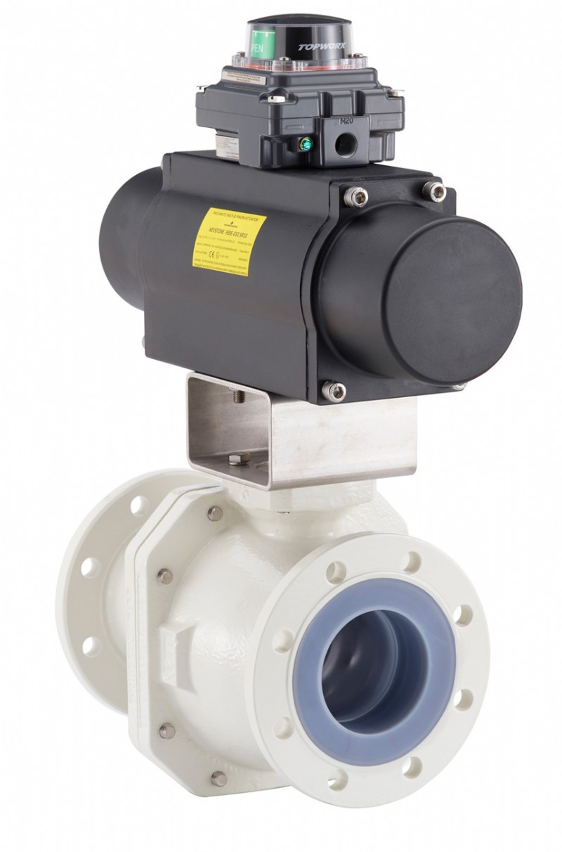 Emersons Neotecha NXR lined ball valve is fugitive-emissions certified and designed to endure corrosive and toxic media