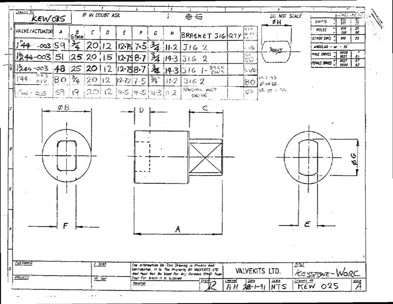 The engineer who designed the brackets on the original paper drawings has also completed the designs on the 3D mounting kits 30 years later!