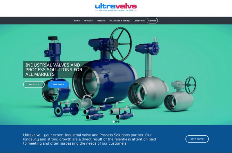 New user-friendly website from Ultravalve