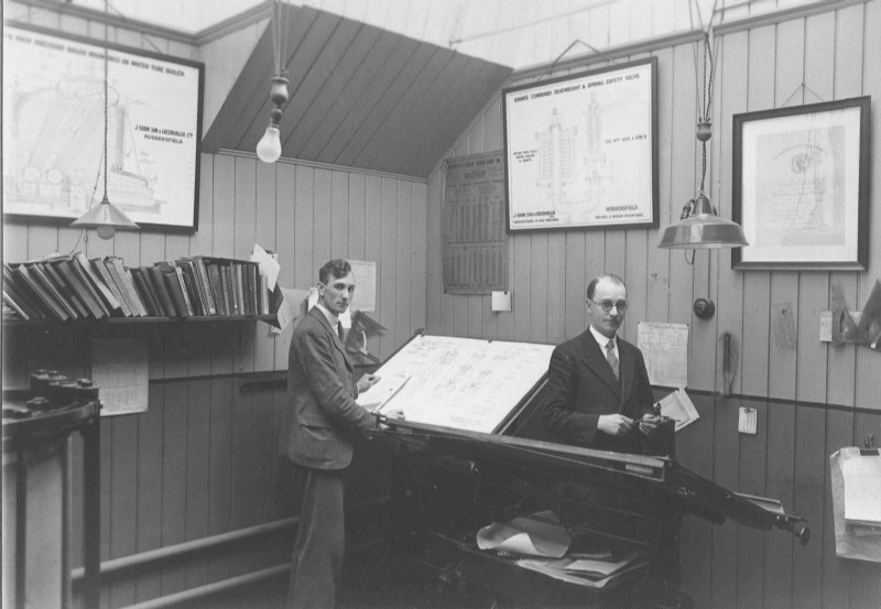 Drawing office May 1935, Shaw, Son & Greenhalgh