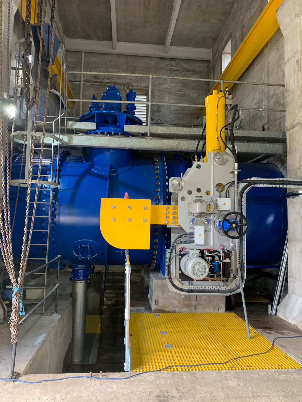 Completed valve installation following commissioning and infill flooring installation
